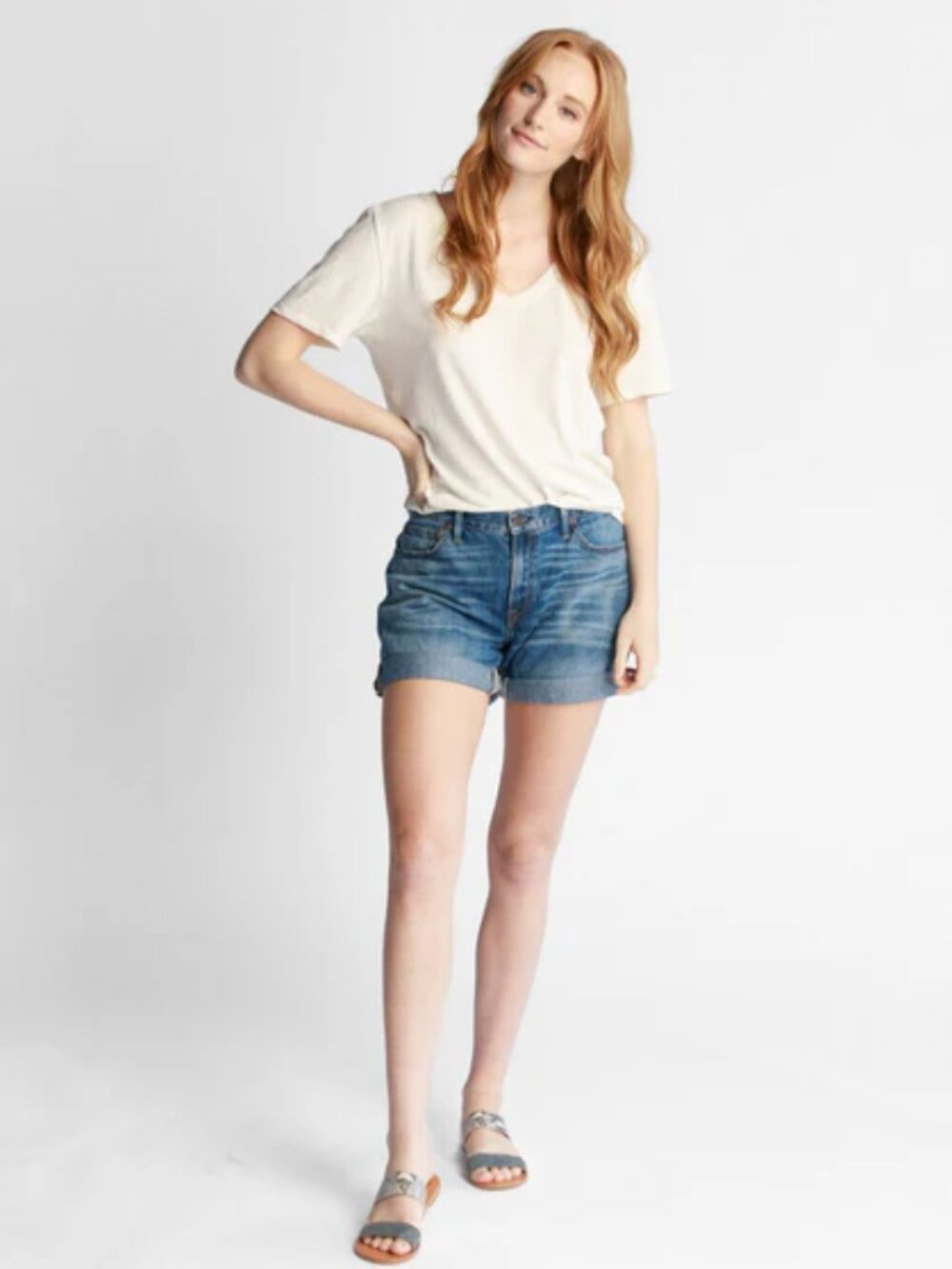 Karina Slouch Short (ABLE - Size 25 - Denim/Jean)